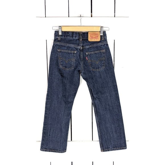 Kids 505 Levis regular fit blue denim jeans 8 regular - Picture 5 of 5